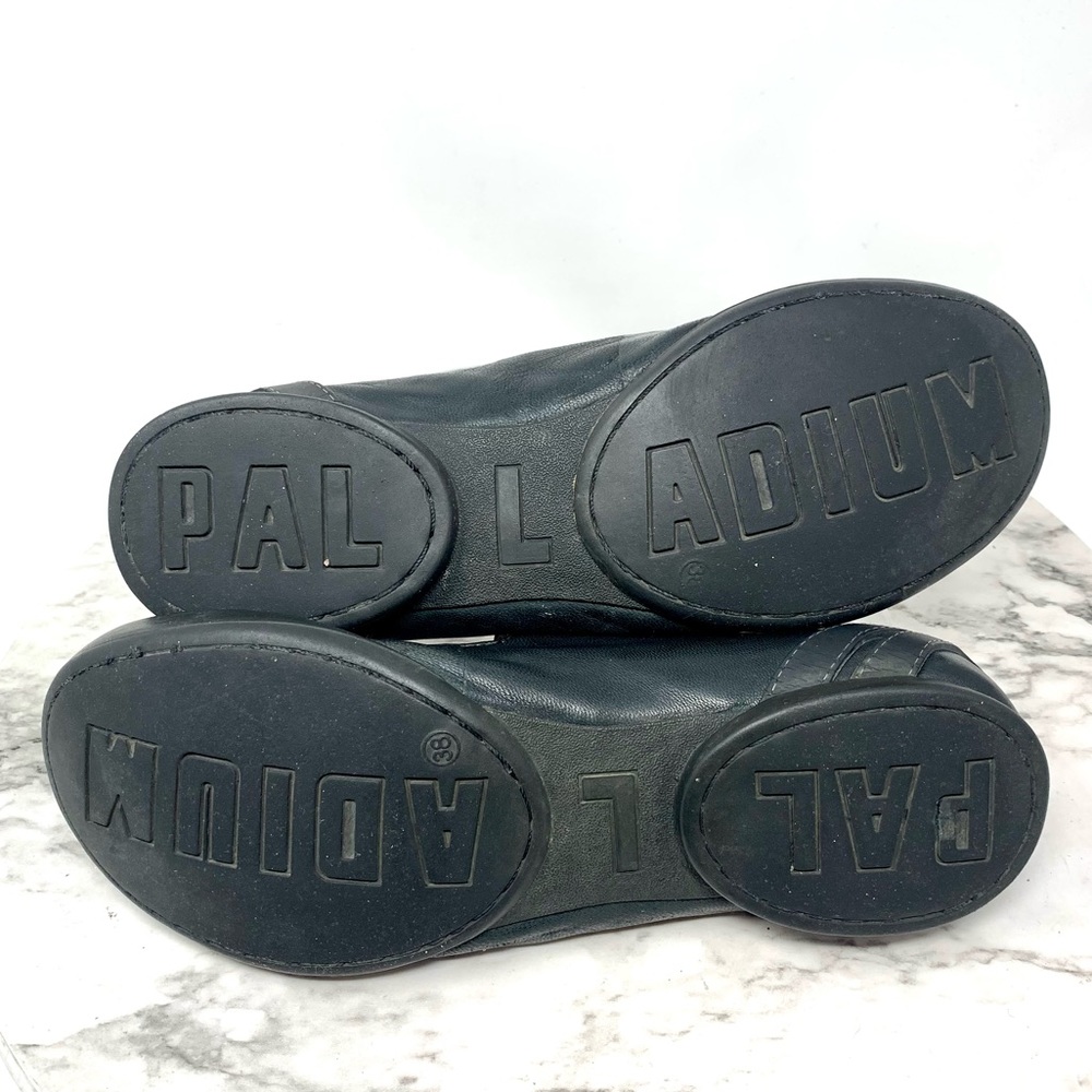 Palladium Black Leather Mary Janes 7/38 Sporty Balletcore Y2K Retro Preppy - Picture 8 of 15